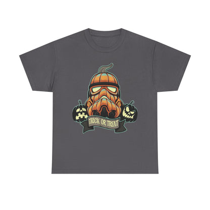 Halloween Pumpkin Mask T-Shirt — Trick or Treat Graphic Tee