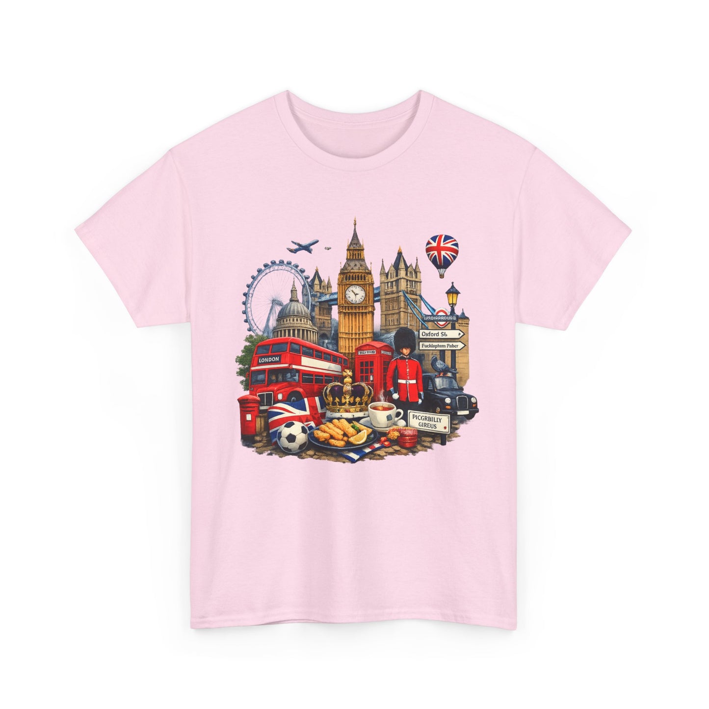 London Landmarks T‑Shirt — British Icons Collage Tee