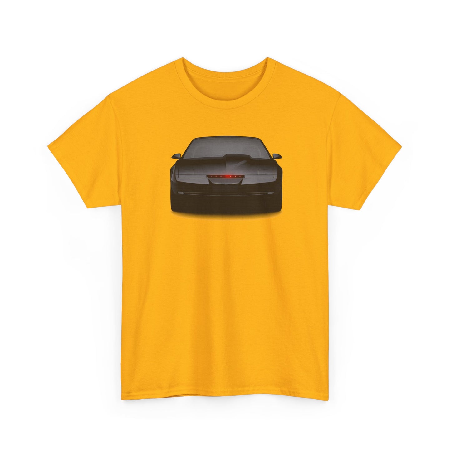 KITT-Inspired Retro Sports Car Tee — Front View Knight Rider Car Graphic Shirt