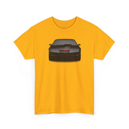 KITT-Inspired Retro Sports Car Tee — Front View Knight Rider Car Graphic Shirt