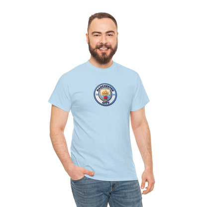 Manchester City Crest Unofficial 3D T-Shirt — Minimal Soccer Logo Tee