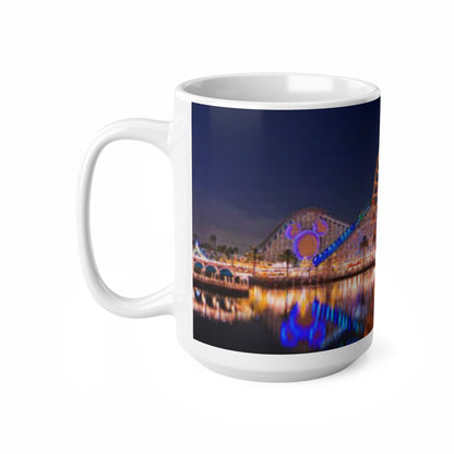 Ferris Wheel Nightscape Mug — Scenic Amusement Park Coffee Cup (11oz & 15oz)