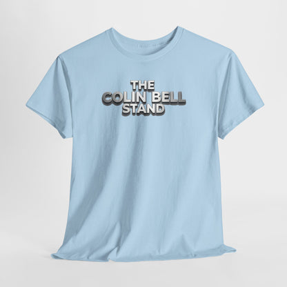 T-Shirt — “The Colin Bell Stand” Retro Chrome Text Tee