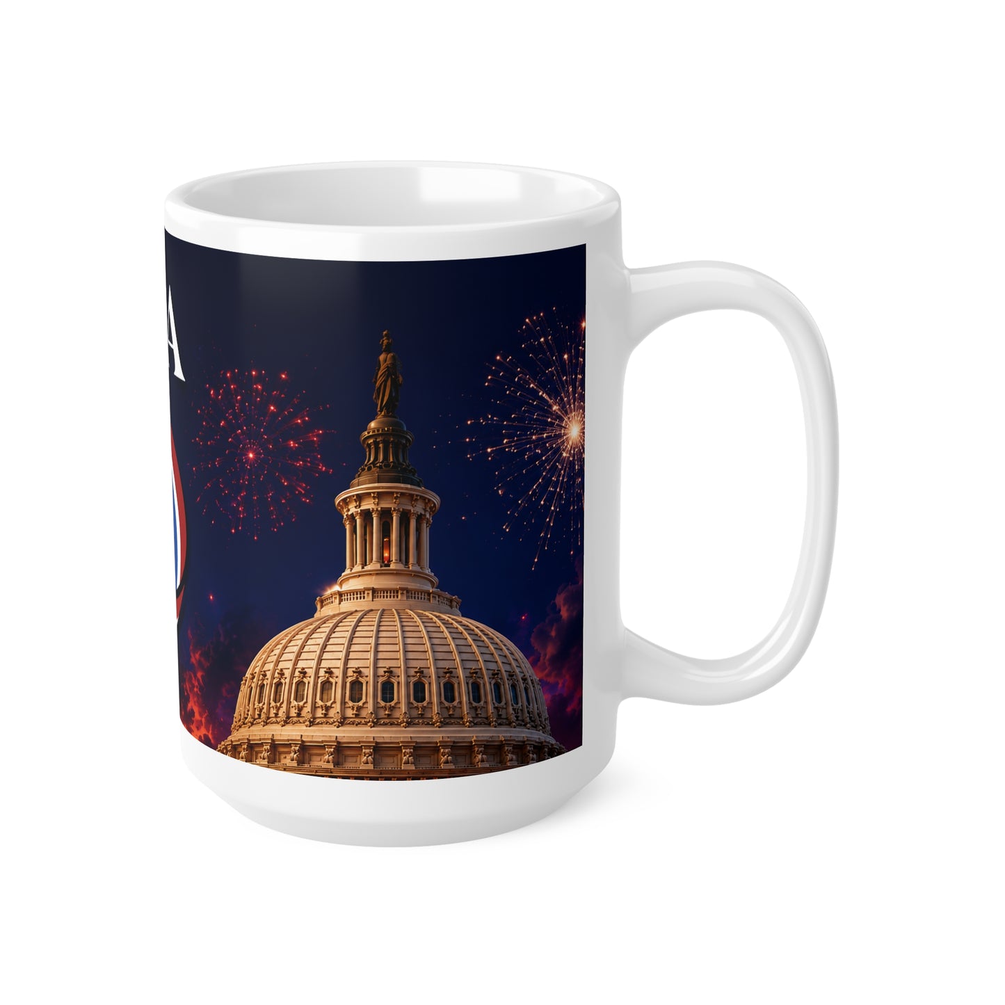America 250 Ceramic Coffee Mug — Patriotic 11oz/15oz