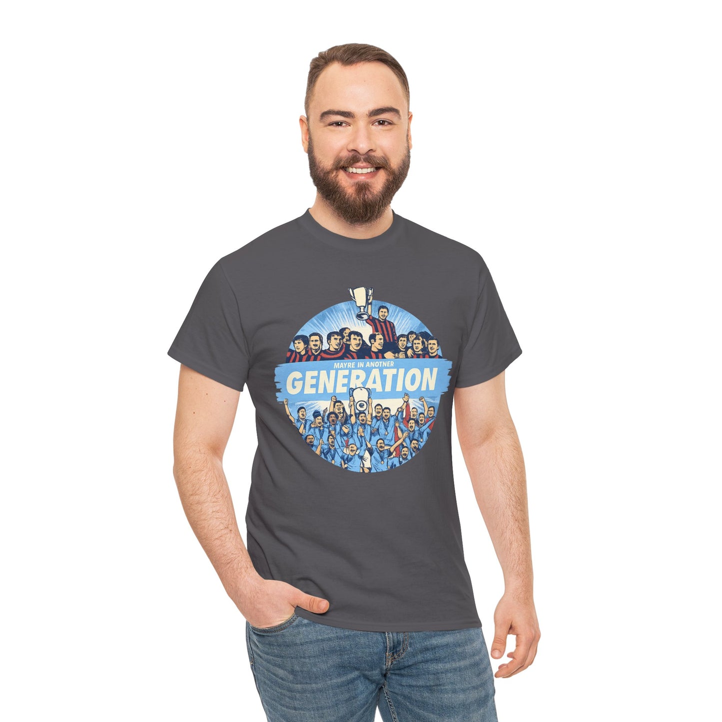 Manchester City Maybe in Another Generation Champions T‑Shirt — Retro Team Fan Tee