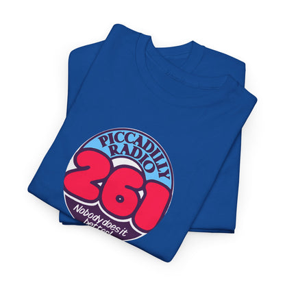 Piccadilly Radio '261' Logo T‑Shirt — Vintage Unofficial Radio Station Graphic Tee