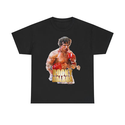 Boxing Rocky Balboa Graphic Tee – Retro Fighter Movie Shirt
