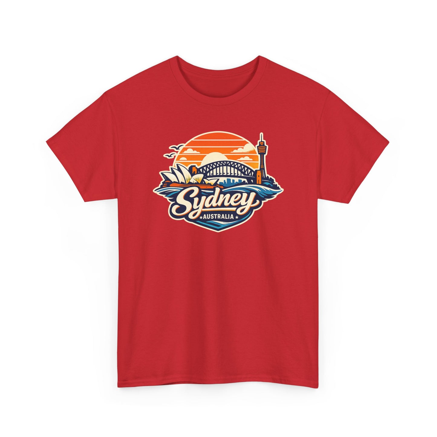 Sydney Australia Sunset Tee — Vintage Coastal Travel T‑Shirt