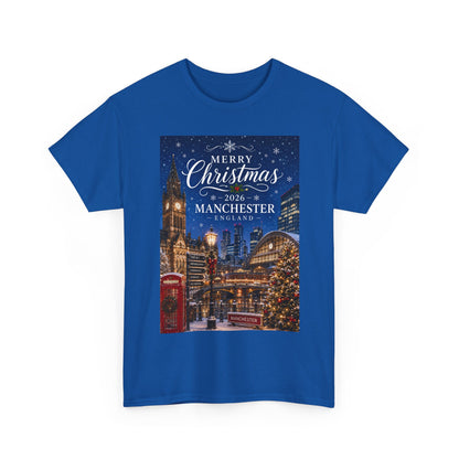 Manchester Christmas Tee — Merry Christmas 2026 Holiday T‑Shirt
