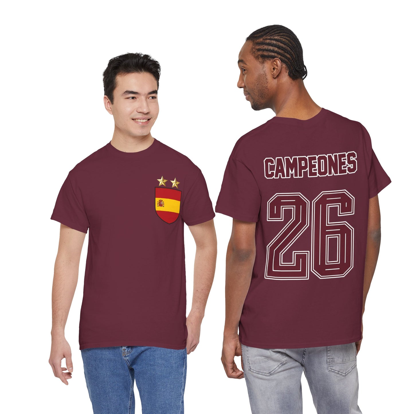 Spain World Champions 'Campeones 26' Cotton T‑Shirt