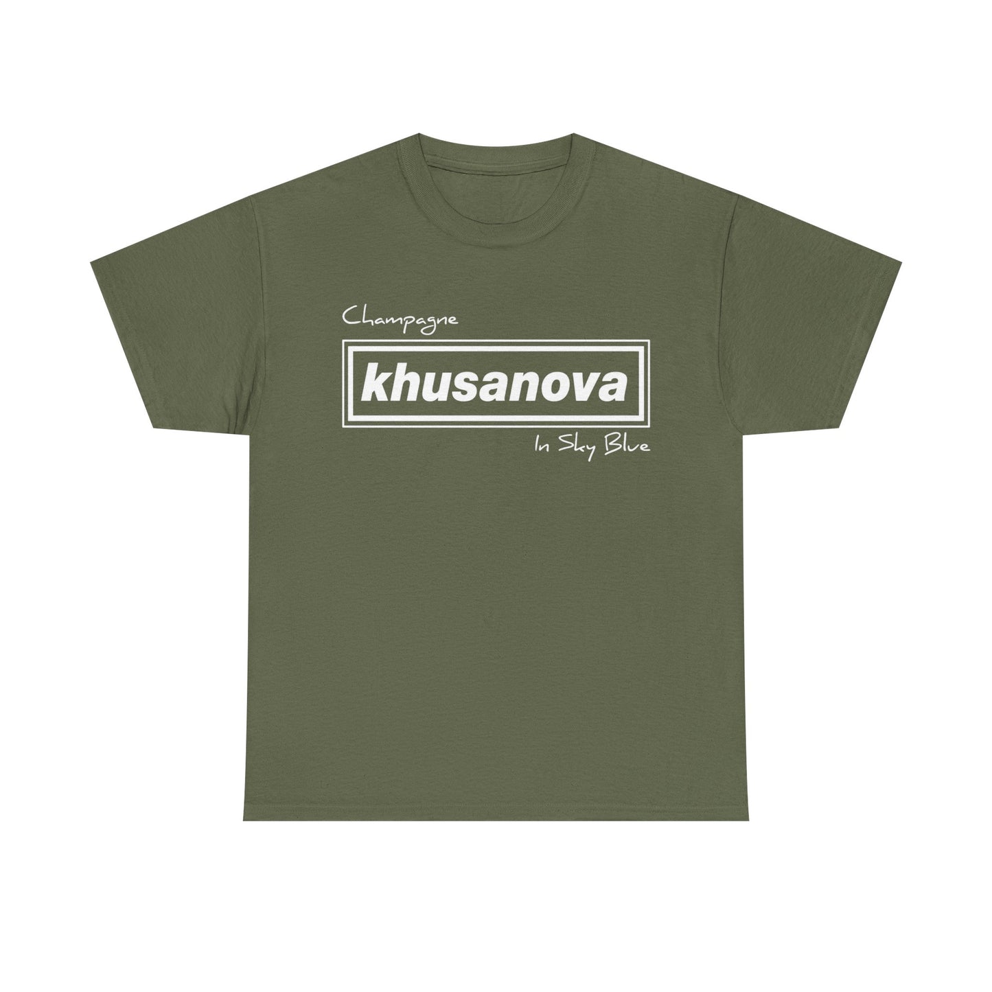 Khusanova Logo T-Shirt — Minimal Black Graphic Tee