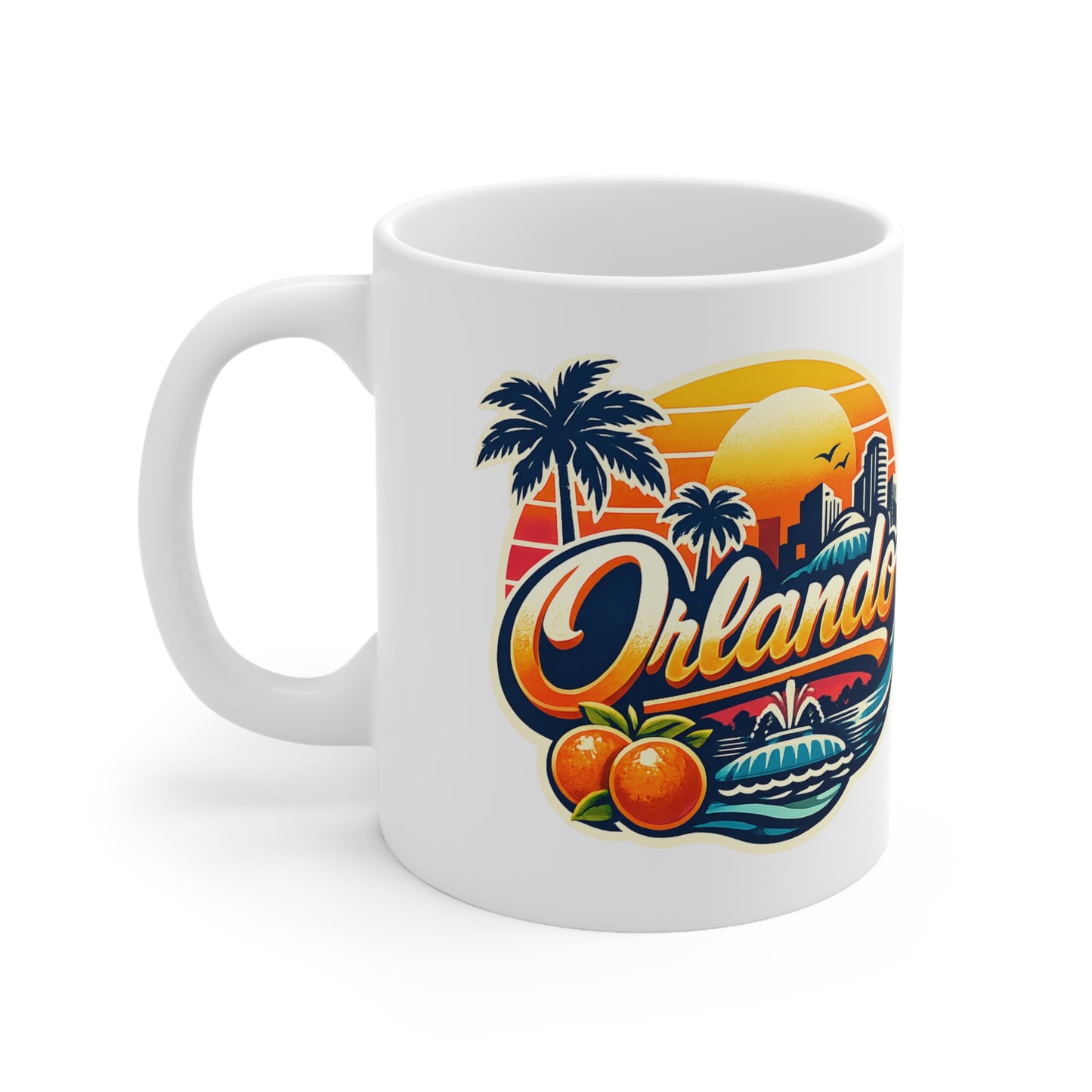 Orlando Tropical Sunset Coffee Mug — Ceramic 11oz & 15oz