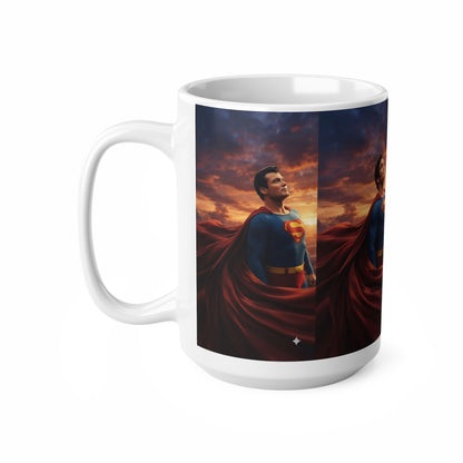 Superman Sunset Ceramic Coffee Mug — 11oz & 15oz