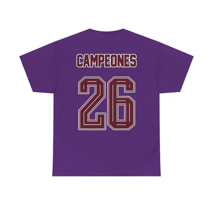 Spain World Champions 'Campeones 26' Cotton T‑Shirt