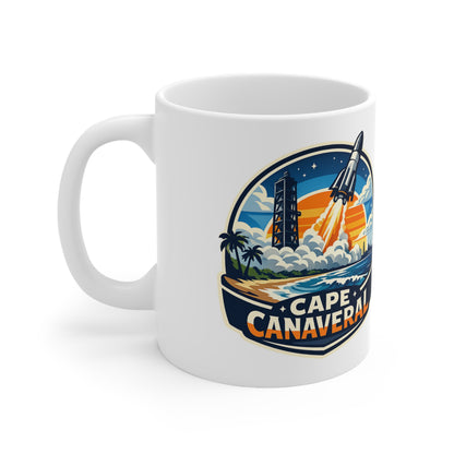 Cape Canaveral Ceramic Coffee Cups, 11oz, 15oz