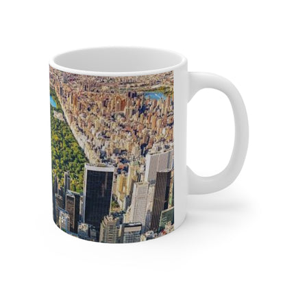 New York City Central Park Aerial Ceramic Coffee Mug — Skyline 11oz/15oz