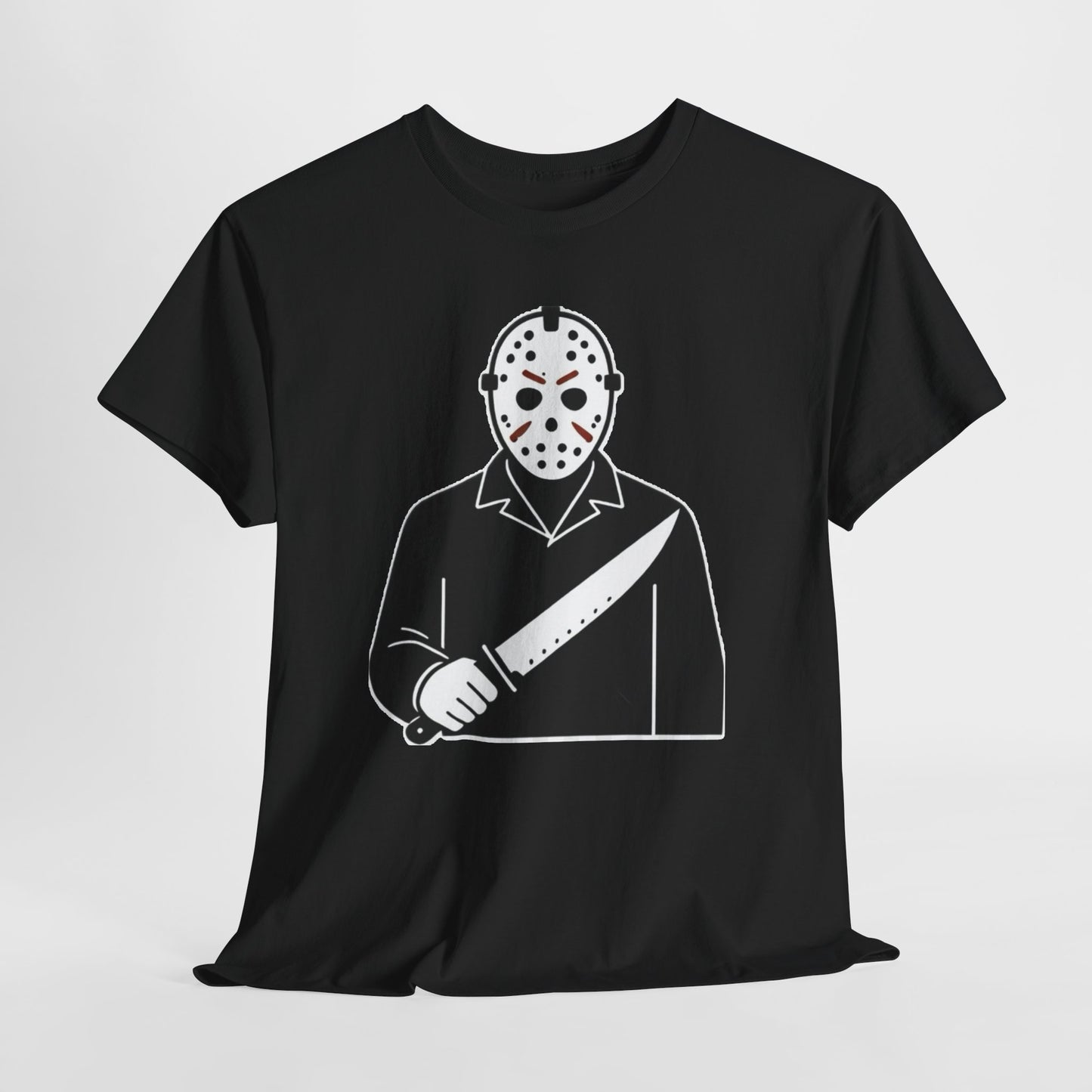 Hockey Mask Killer Tee — Retro Jason Voorhees Horror T-Shirt