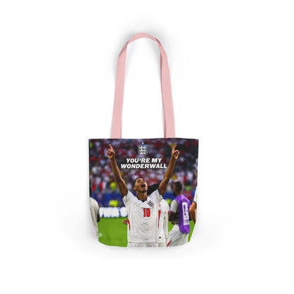 Jude Bellingham England Celebration Tote Bag – "You’re My Wonderwall" England Fan Canvas Tote