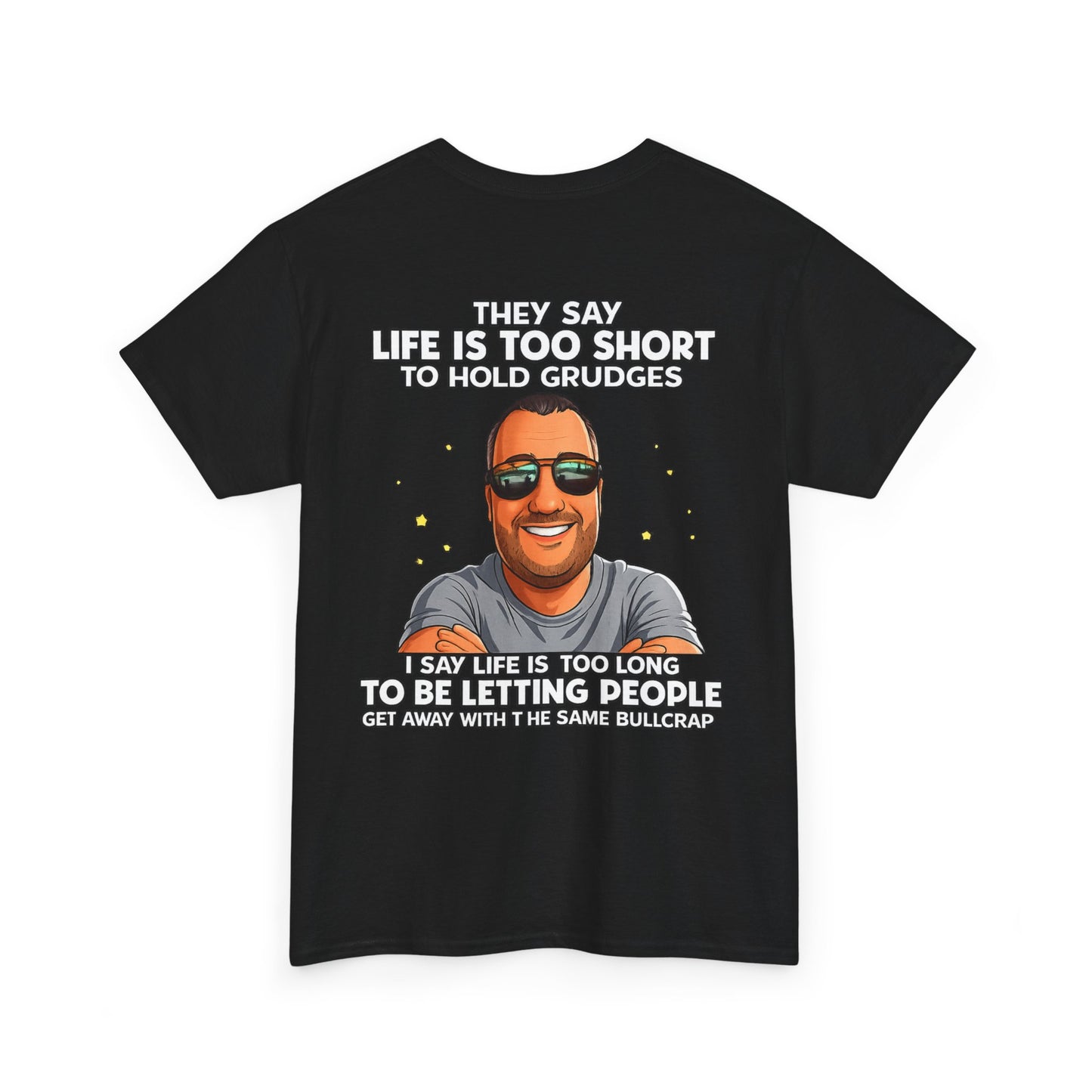 Graphic Tee — “Life Is Too Short” Funny Retro Portrait T-Shirt
