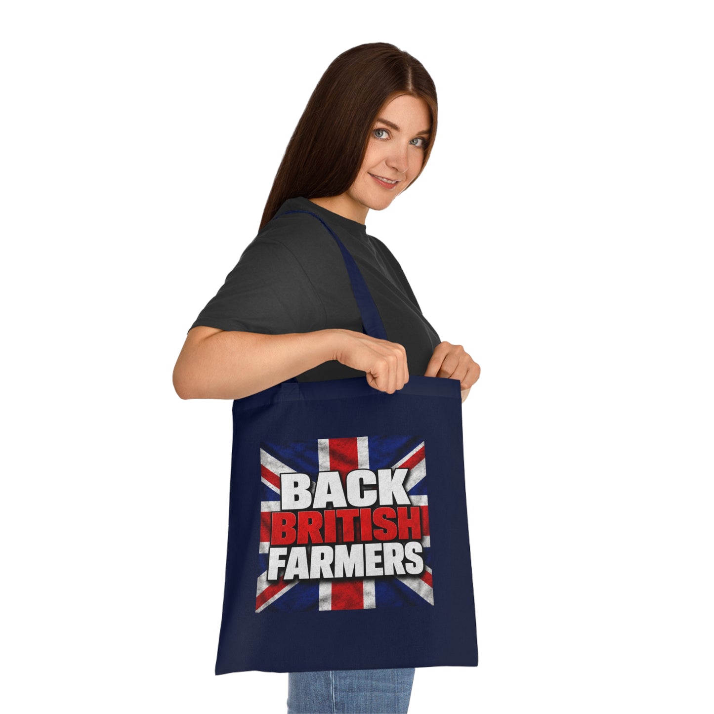 Back British Farmers Tote Bag — Union Jack Cotton Shopper