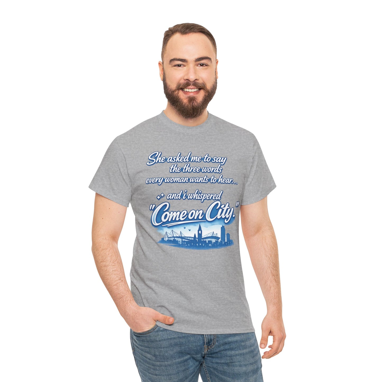 Come on City Skyline Tee — Retro Script Urban Pride T‑Shirt