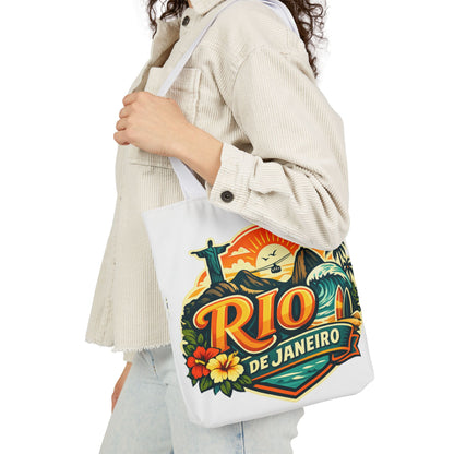 Rio de Janeiro Travel Tote — Retro Beach Canvas Bag