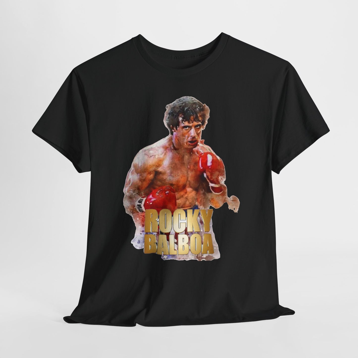 Boxing Rocky Balboa Graphic Tee – Retro Fighter Movie Shirt