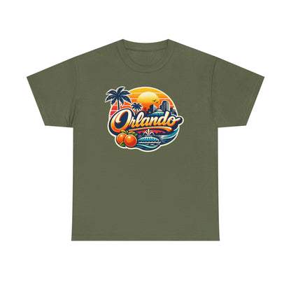 Orlando Retro Sunset T-Shirt — Vintage Florida Vacation Tee