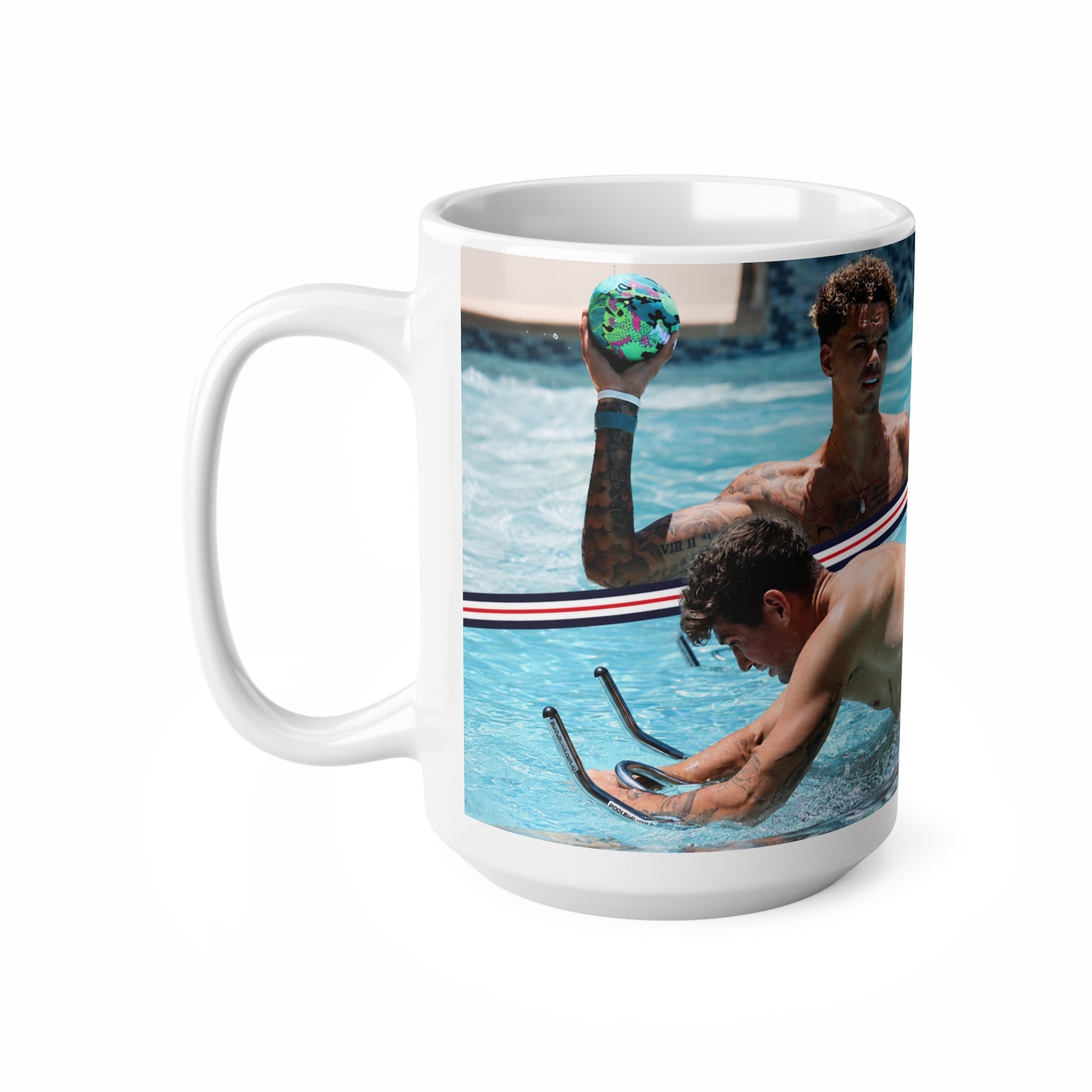 England Photo Pool Party Coffee Mug — Ceramic 11oz & 15oz