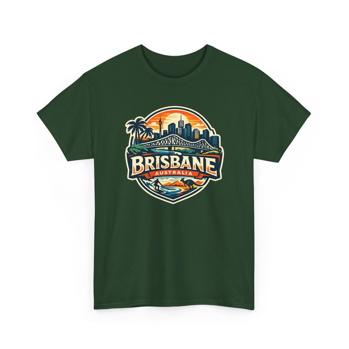 Brisbane Australia Vintage Sunset T-Shirt