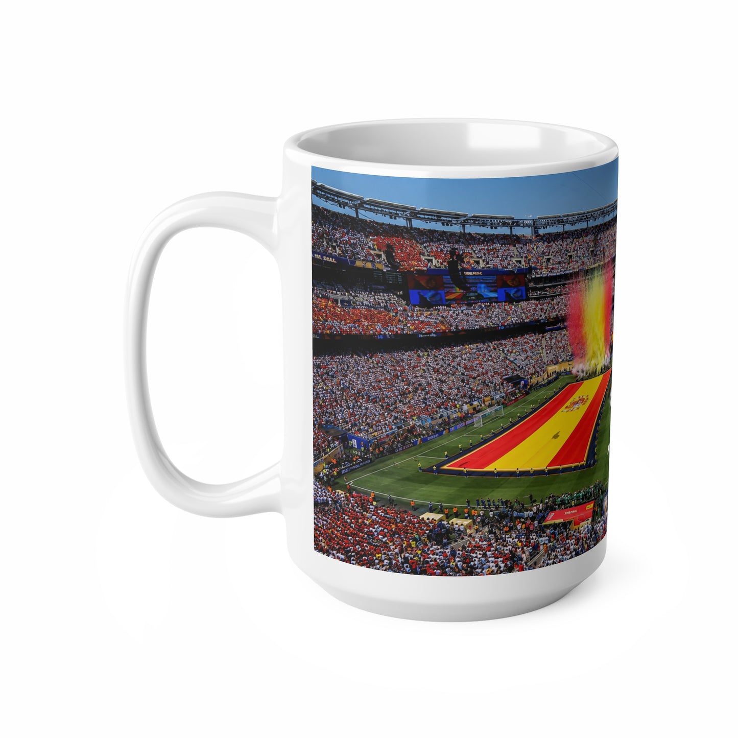 World Cup Final 2026 Stadium Mug – Spain & Argentina Flags 11oz/15oz Ceramic Coffee Cup