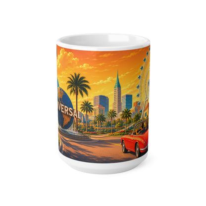 Orlando Florida Retro Sunset Mug — Vintage Theme Park Coffee Cup