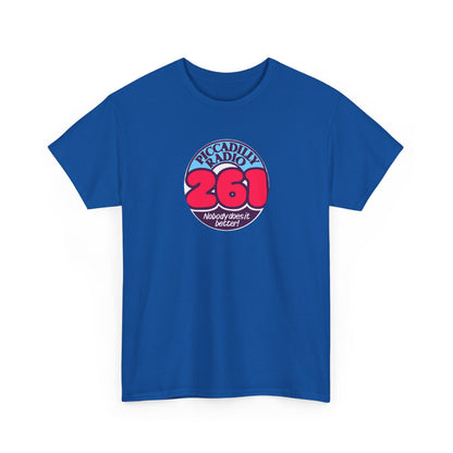 Piccadilly Radio '261' Logo T‑Shirt — Vintage Unofficial Radio Station Graphic Tee