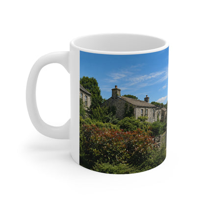 Emmerdale Countryside Cottage Photo Mug — Scenic Village Landscape Coffee Cup (11oz/15oz)