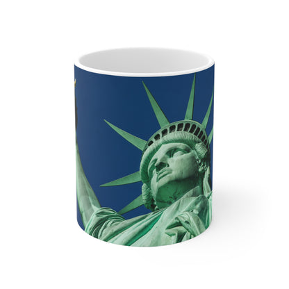 Statue of Liberty Coffee Mug — Patriotic NYC Ceramic Mug (11oz & 15oz)
