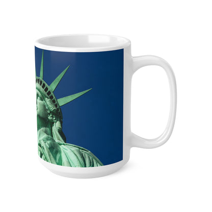 Statue of Liberty Coffee Mug — Patriotic NYC Ceramic Mug (11oz & 15oz)