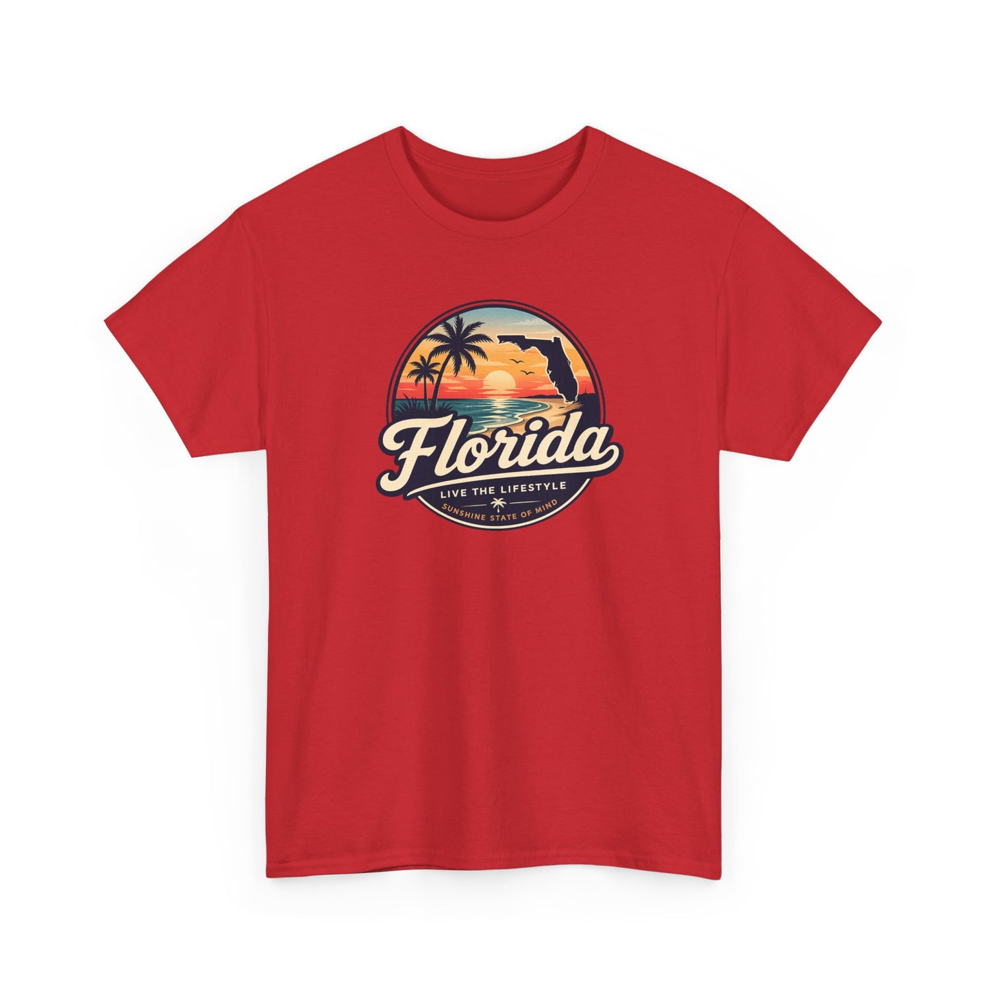Florida Sunset Tee — Vintage Palm Beach Graphic T-Shirt