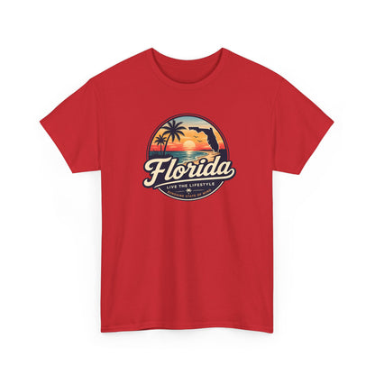 Florida Sunset Tee — Vintage Palm Beach Graphic T-Shirt
