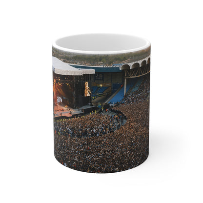 Oasis at Maine Road Concert Crowd Ceramic Mug — Live Stadium Photo Coffee Cup (11oz & 15oz)
