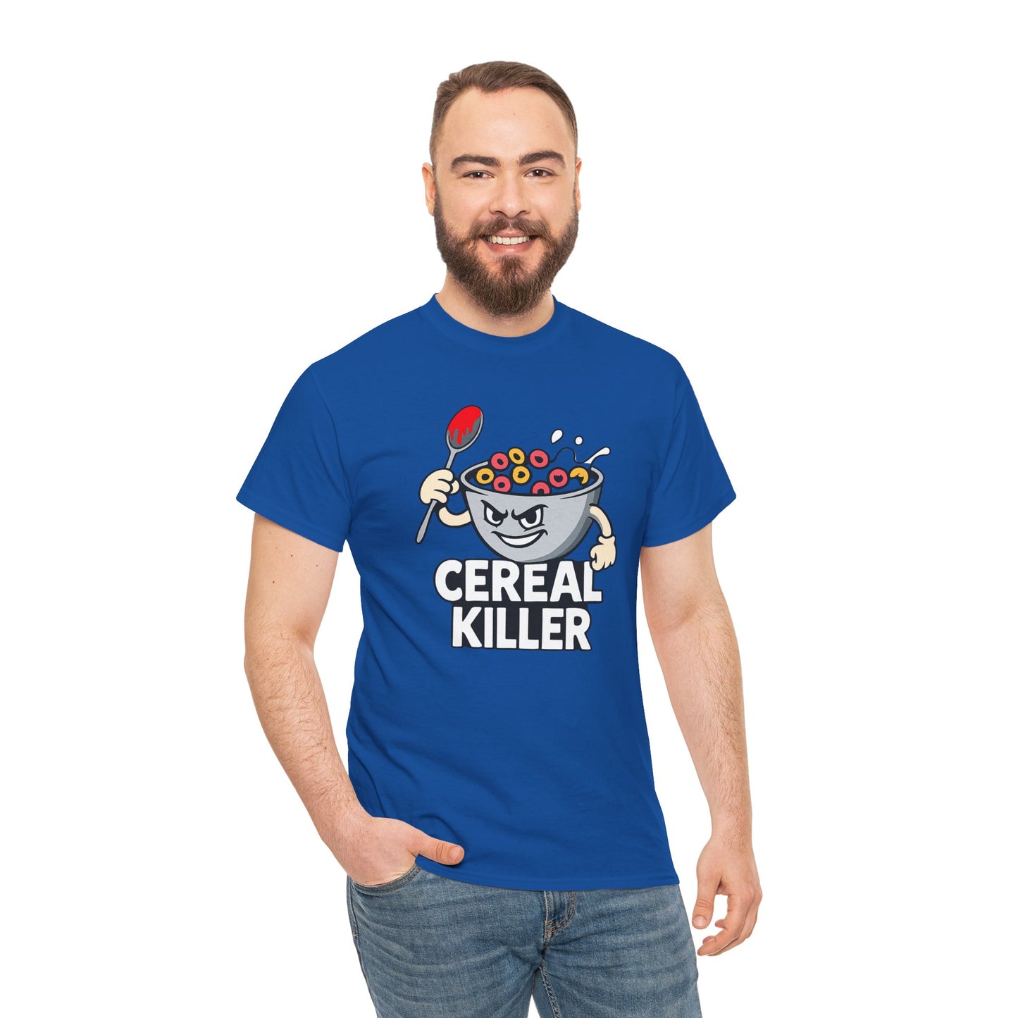 Cereal Killer Graphic Tee — Funny Breakfast Cartoon T‑Shirt