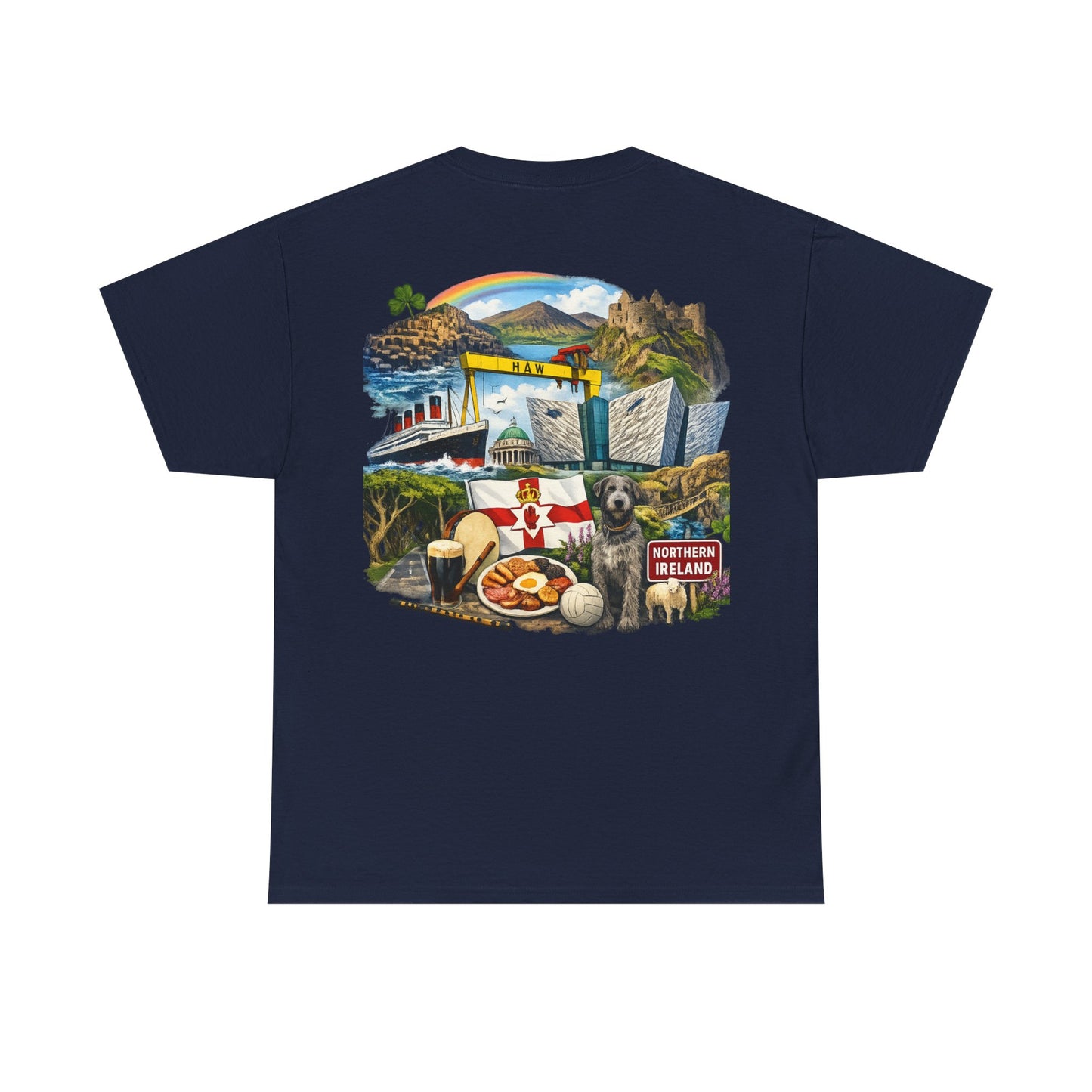 Northern Ireland Collage Tee — "Make Northern Ireland Great Again" Graphic T-Shirt