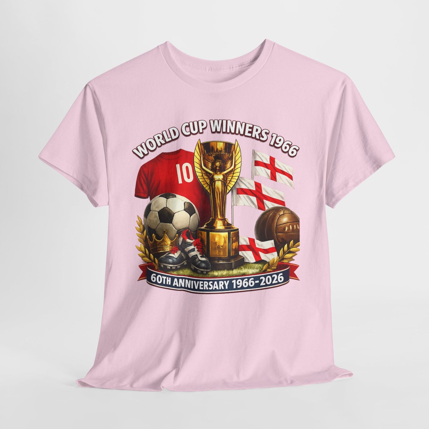 1966 World Cup Winners T‑Shirt — 60th Anniversary England Football Tribute