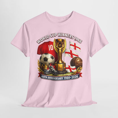 1966 World Cup Winners T‑Shirt — 60th Anniversary England Football Tribute