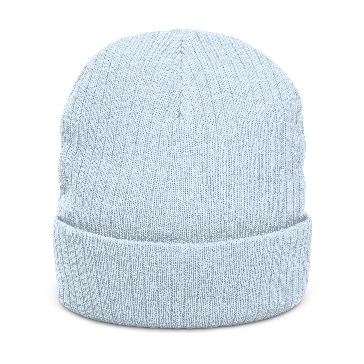 United Embroidered Ribbed Beanie — Cozy Knit Winter Hat