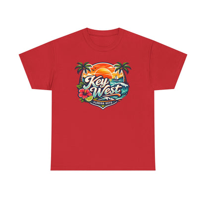 Key West Florida Keys T‑Shirt — Tropical Sunset Palm Beach Souvenir Tee
