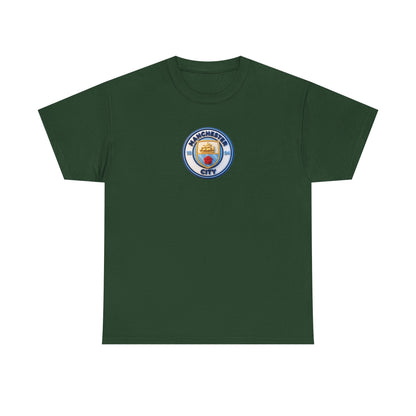 Manchester City Crest Unofficial 3D T-Shirt — Minimal Soccer Logo Tee