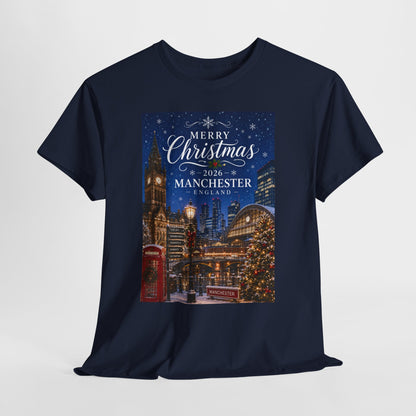 Manchester Christmas Tee — Merry Christmas 2026 Holiday T‑Shirt
