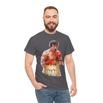 Boxing Rocky Balboa Graphic Tee – Retro Fighter Movie Shirt
