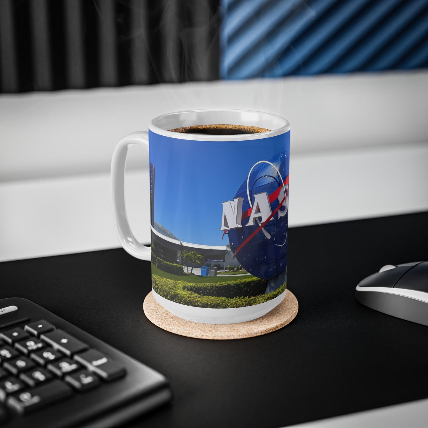 NASA Logo Ceramic Coffee Mug — 11oz & 15oz Space Exploration Gift