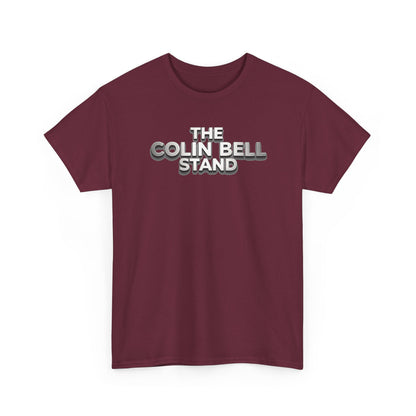 T-Shirt — “The Colin Bell Stand” Retro Chrome Text Tee